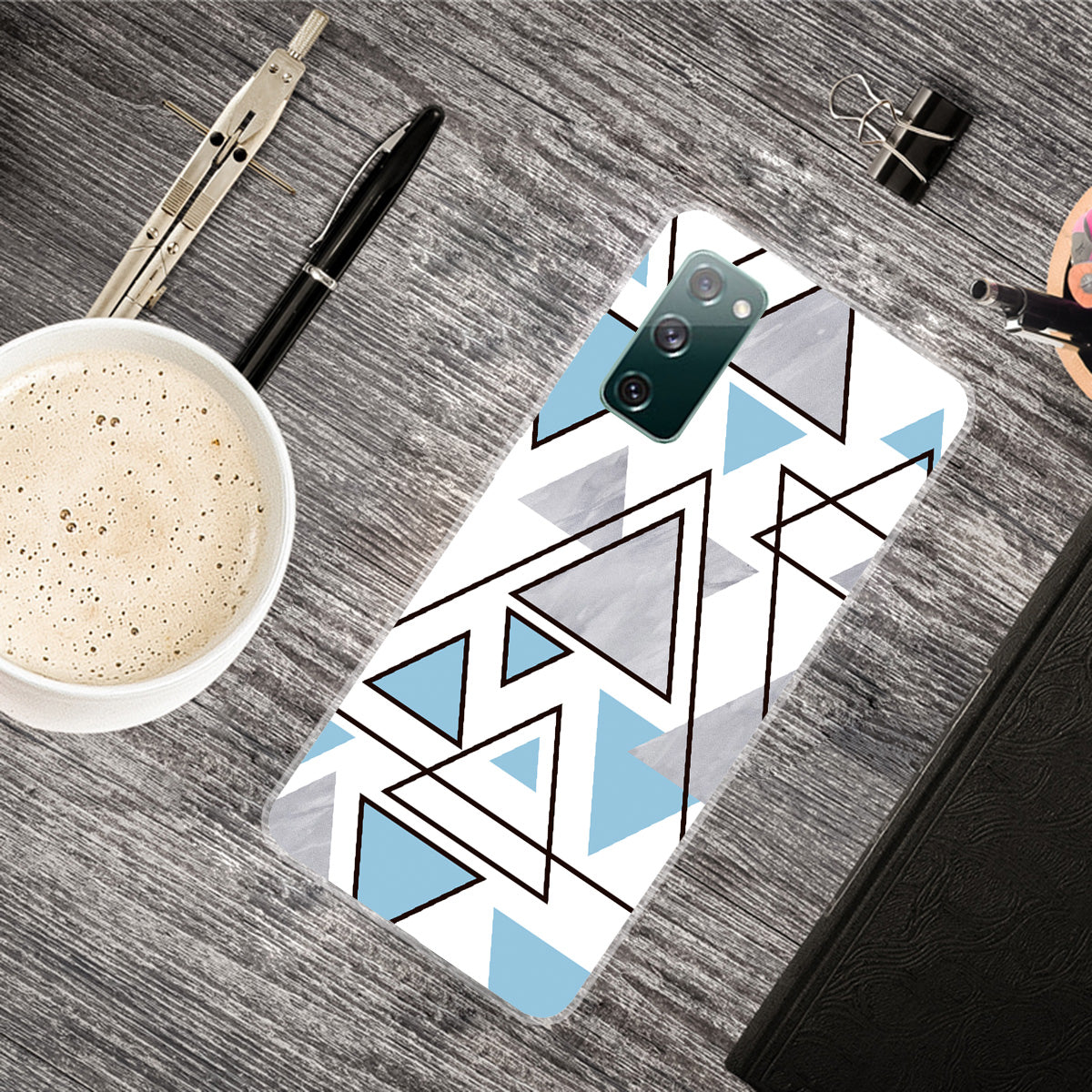 Triangle Marble Pattern Soft TPU Shockproof Phone Back Cover Case for Samsung Galaxy S20 FE/S20 FE 5G/S20 Lite/S20 FE 2022 - Style H Triangle Marble Pattern Soft TPU Shockproof Phone Back Cover Case for Samsung Galaxy S20 FE/S20 FE 5G/S20 Lite/S20 FE 2022 - Style H